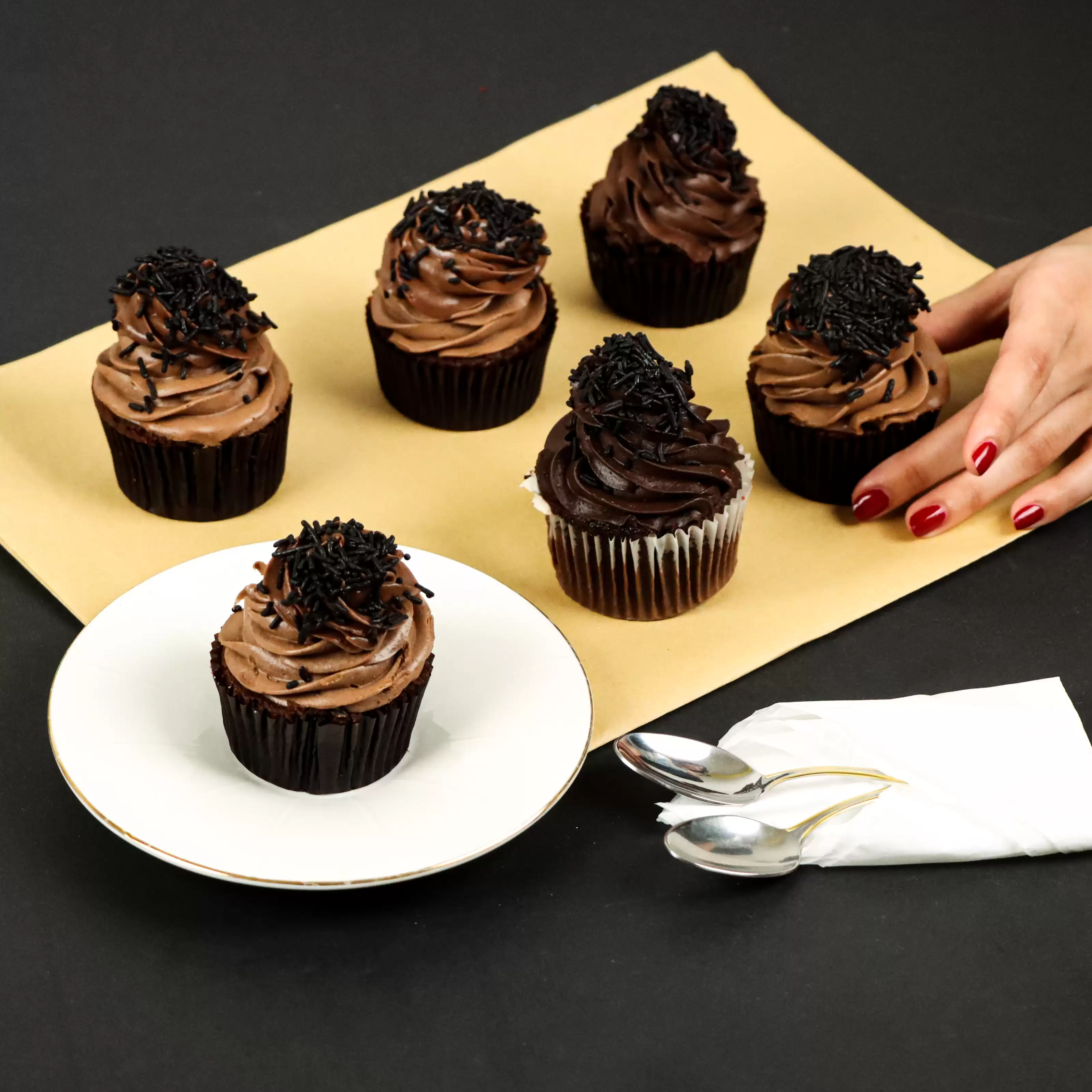 Appetizing Chocolate Cupcakes