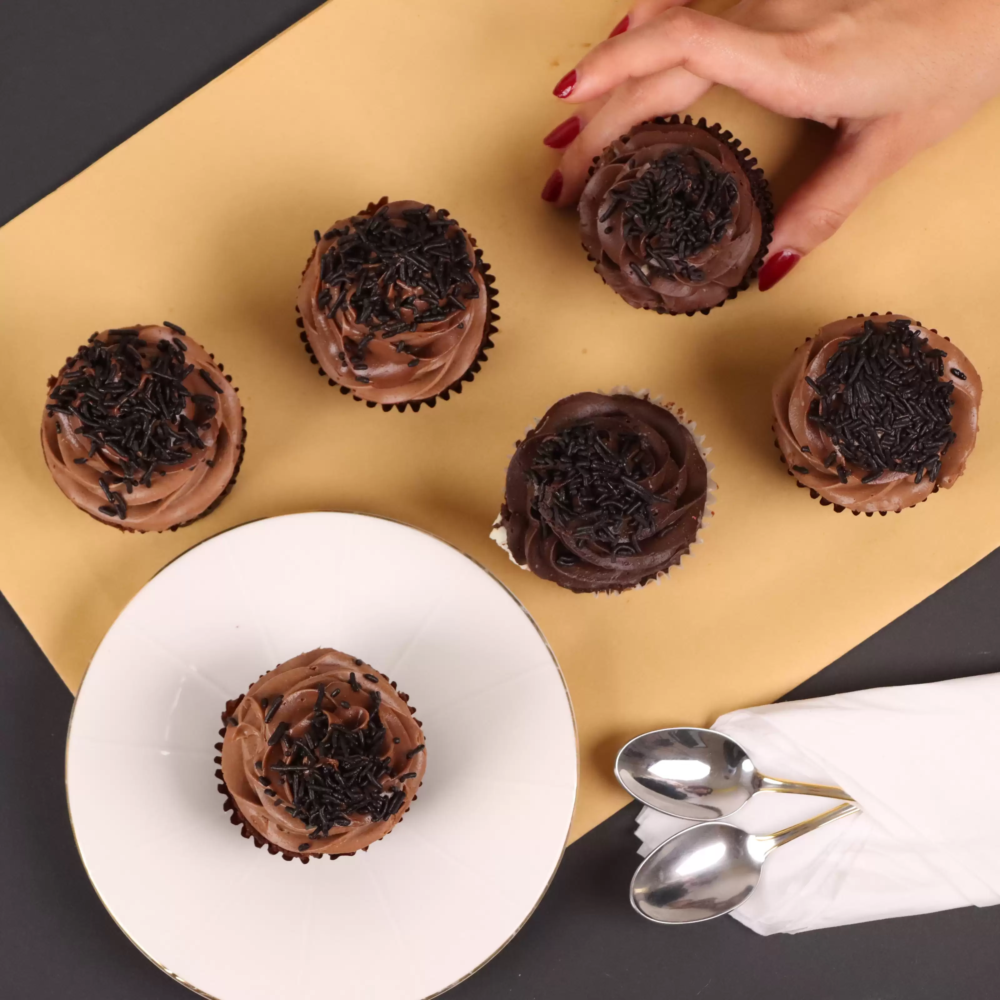 Appetizing Chocolate Cupcakes