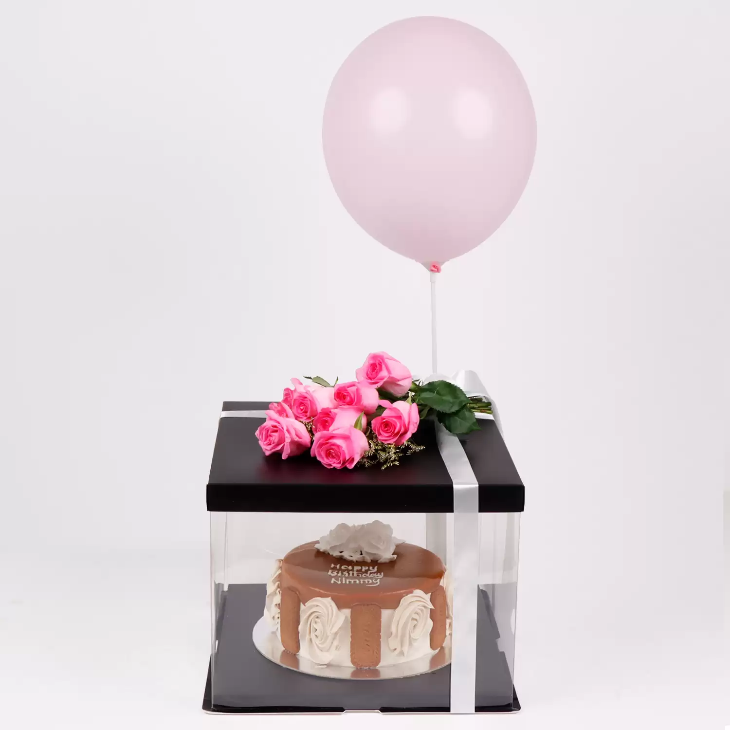 Special Lotus Biscoff Cake with Pink Roses