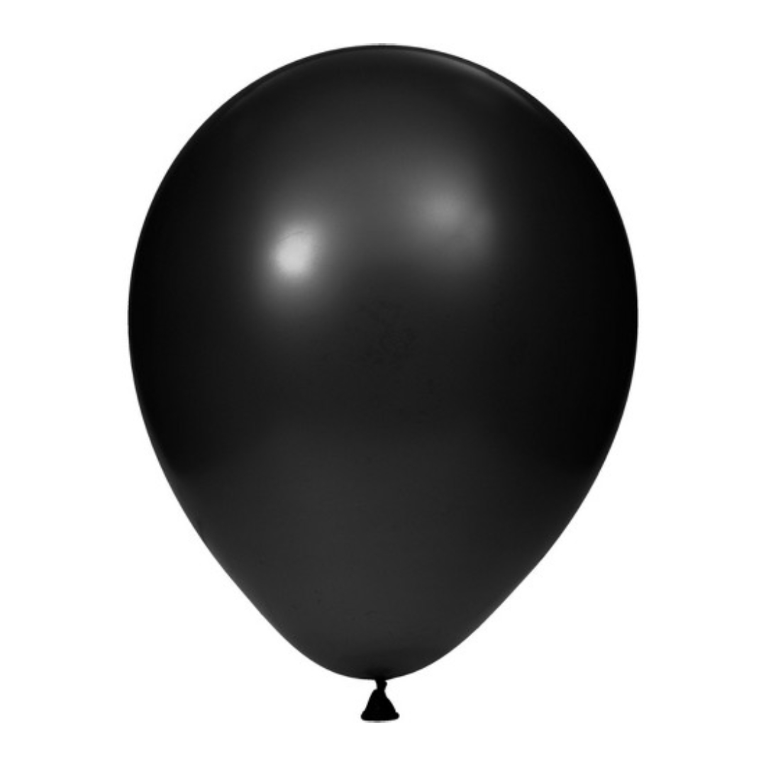 black helium balloon